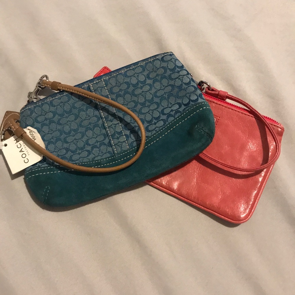 2 coach wristlets